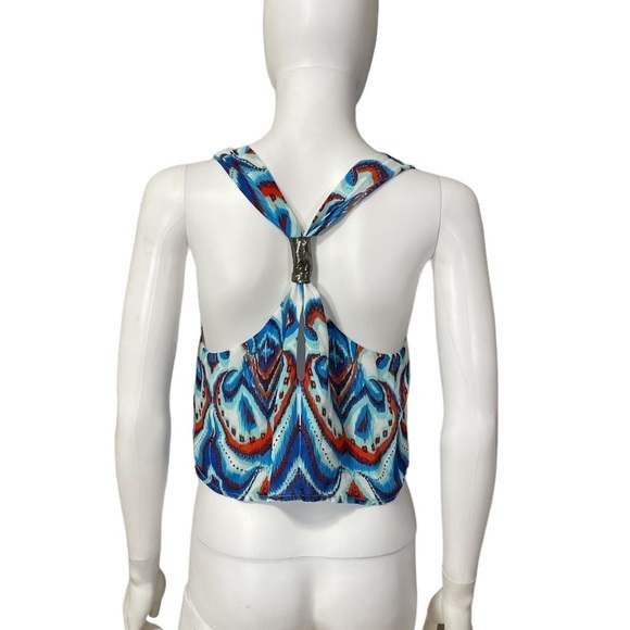 Bebe Printed Crop Top Size S - Picture 4 of 9